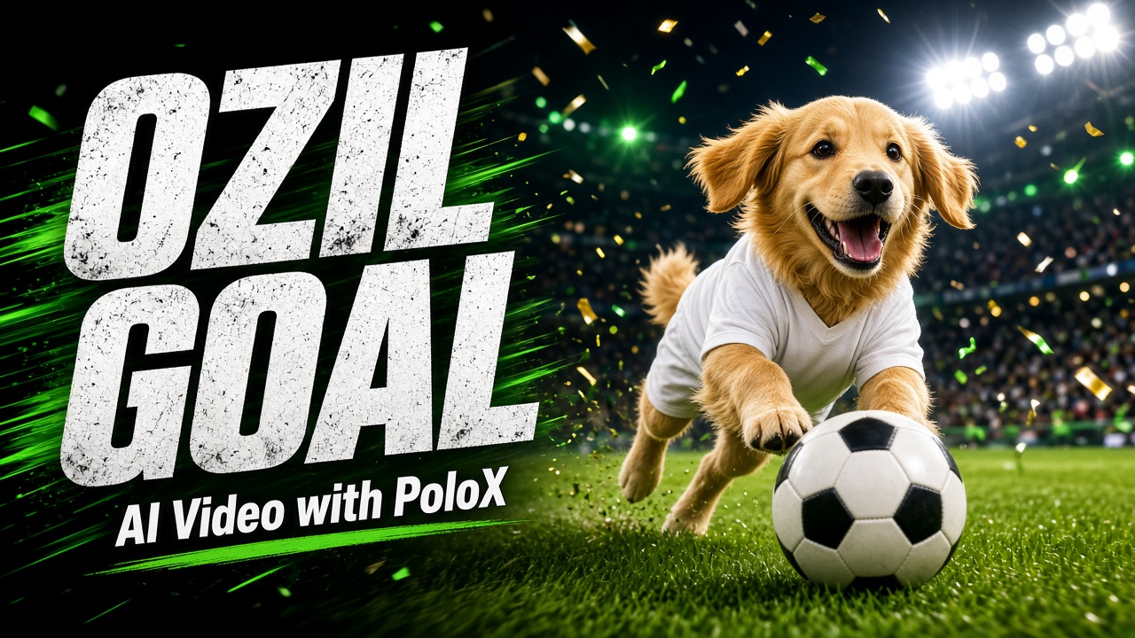 Recreate the Viral Ozil Goal Meme: Make an AI Soccer Goal Video with PoloX